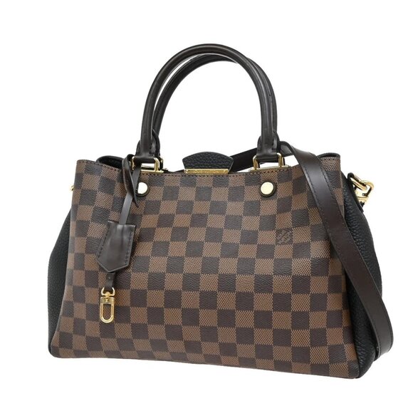 LOUIS VUITTON Brittany 2Way Shoulder Hand Bag Damier Leather BN - Picture 1 of 14